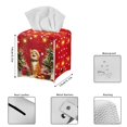 thumbnail image 3 of POLERO Cute Tissue Box Cover Square, Christmas Cat Gifts PU Leather Tissue Box Holder Waterproof, Decorative Facial Organizer for Bathroom, Vanity Countertop, Car, 3 of 7