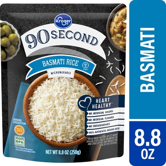 KR 90 Second Basmati Rice Pouch 8.8 oz
