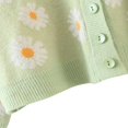 thumbnail image 4 of Cardigan Tricoté pour Femmes Manches Longues Col en V Pull Imprimé Simple Boutonnage Mode Urbaine, 4 of 6