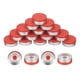 thumbnail image 1 of Tapas Abatibles, 200 Piezas, Tapas Abatibles Sin Rebabas, Sellos, Tapas con Sellos Abatibles, Cubiertas Rojas, 20 mm, 1 of 5