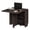 Dark Walnut, variant on Folding Dining Table with Storage, Folding Kitchen Table with Wheels, Drawer & Shelves, Compact Dining Table for Small Spaces, Space Saving