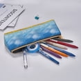 thumbnail image 5 of Rocae Blooming Sunflower Field for Leather Pencil Case - Zippered Pen Case Stationery Bag Zipper Pouch Pencil Holder For Men Women Businessmen And Artists, 5 of 5