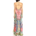 thumbnail image 2 of Sakkas Lizi Womens Maxi High-low Halter Handkerchief Long Dress Beach Party - TM208-Multi - One Size, 2 of 5