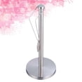 thumbnail image 4 of FRCOLOR Roll Paper Holder Multifunction Standing Paper Holder Stainless Steel Kitchen Tissue Holder Countertop Anti-Slip Simply Tear Roll Contemporary Paper Towel Holder Napkin Holder, 4 of 4