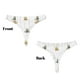 thumbnail image 3 of Balery Rabbit Blowing Dandelions Tangas de Algodón para Mujer con Estampado – Ropa Interior Sexy, Transpirable, G-string-3X-Large, 3 of 6