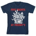 thumbnail image 4 of Five Nights at Freddy's Youth Boy's Navy-Blue T-Shirt-Large, 4 of 6