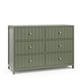 thumbnail image 3 of Graco Teddi 6 Drawer Nursery Double Dresser, Olive, 3 of 12