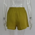 thumbnail image 6 of Short Sets for Women Short Sleeve Button Down Collared T Shirt and Shorts 2 Piece Matching Set Womens Lounge Set, 6 of 9