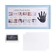 thumbnail image 1 of Growth Record Photo Frame Month Milestone Display Holder Creative Fingerprint Keepsake Durable Design Blue For Newborns Boys Girls Families, 1 of 4