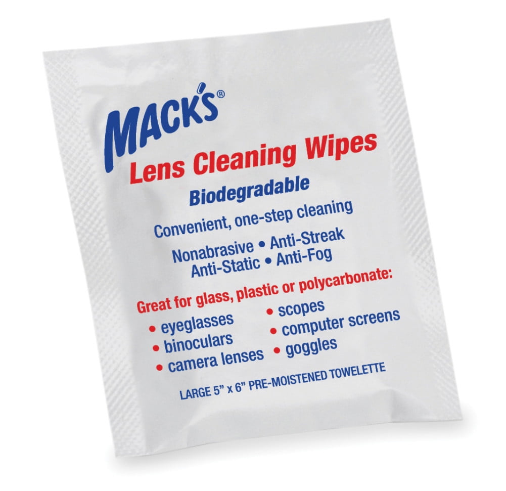 Mack's Lens Wipes Lens Cleaning Towelettes 6 Per Pack