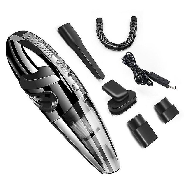Powerful Portable 120w 2000mah Cordless Hand Vacuum Cleaner With Wet & Dry Function Washable Hepa Filter And 5 Nozzles For Home, Car