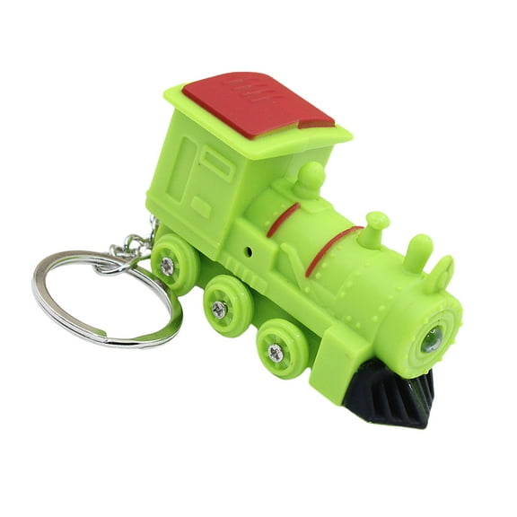lixuesong Train Keychain with Sound LED Light Keyholders Decorative Keyrings Train Pendant Keychain Hanging Ornament for Backback