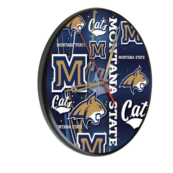 Montana State University 13" Solid Wood Clock