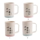 thumbnail image 5 of Ounissouiy Taza de para parejas con asa, tazas para cepillos de dientes, reutilizable, con contraste de colores, soporte de de plástico para Juegos de accesorios de baño rosa 1 Ounissouiy HA081628-02, 5 of 6