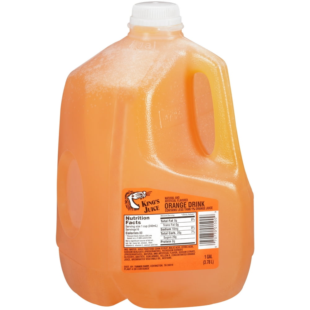 King's Juice Orange Juice Drink, 1 Gallon