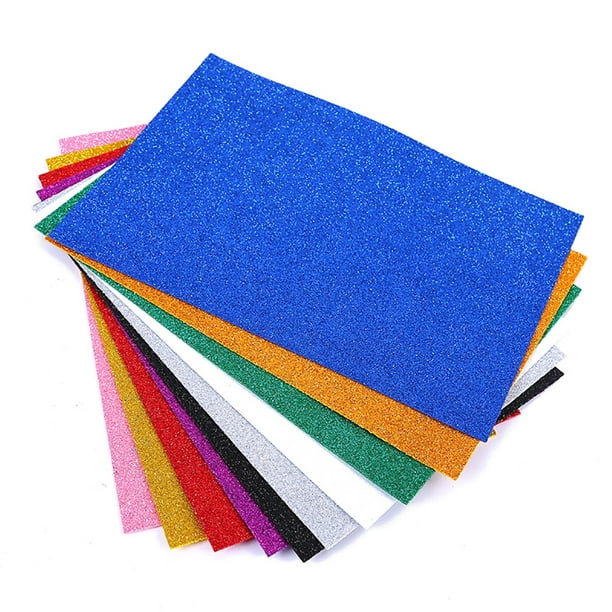  Craft Foam Sheet, Stimulate Imagination Foldable A4 Glitter  Foam Sheets Cuttable for DIY Crafts : Arts, Crafts & Sewing