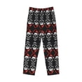 thumbnail image 2 of Vsdgher Skull santa hat Print Mens Pajama Pants Sleep & Lounge Pants, PJ Bottoms With elastic waistb and Pockets, 2 of 5