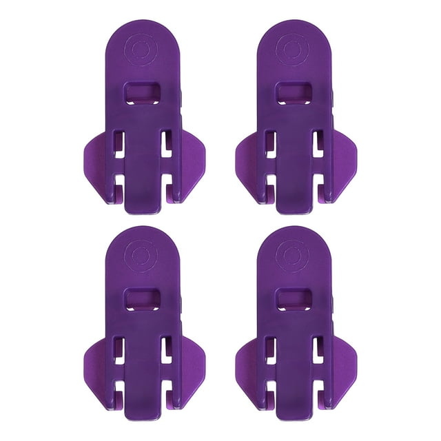 Abridor de latas manual Uxcell, 4 paquetes de tapas de plástico para bebidas, protector de tapa, abridor de botellas para soda, cerveza (púrpura)