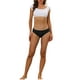 thumbnail image 2 of FAB CURVES Ropa interior menstrual para mujeres, pantalones hipster de tiro medio, disponibles en talla grande L, color negro, 2 of 4