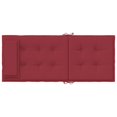 thumbnail image 4 of vidaXL Highback Chair Cushions 6 pcs Wine Red Oxford Fabric, 4 of 5