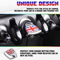 thumbnail image 3 of Xotic Tech Car Engine Start Stop Pushbutton Cover Cap Ignition Starter Trim Decal Auto Interior Accessories Compatible with Mini Cooper F54 F55 F56 F57 F60 2014-up (Red/Blue Union Jack Flag), 3 of 9