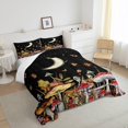thumbnail image 4 of Juego de cama Starry Sky para niños Niñas,Burgundy Plant Fallen Leaves Botanical, 4 of 7