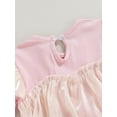 thumbnail image 6 of Bagilaanoe Newborn Baby Girl Rompers DressRuffle Contrast Color Bodysuits 6M 12M 18M 24M Infant Fall Tulle Patchwork A-line Princess, 6 of 9