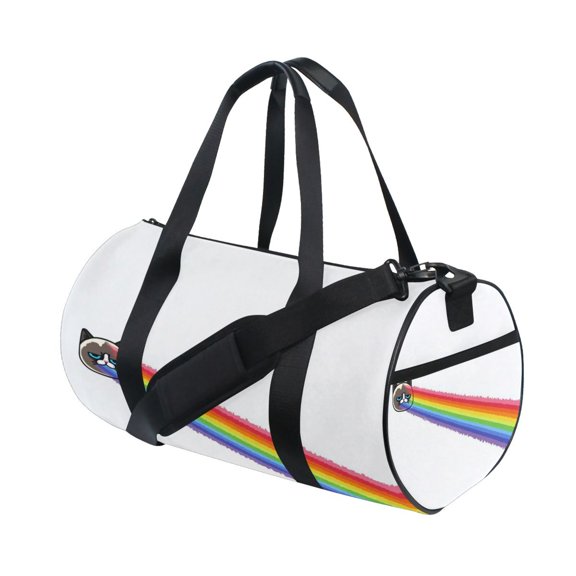 Sports Tote Fitness Bag Unisex Fitness Sports Bag Travel Bag Suitable for Travel Sports Fitness and Exercise Simple Design The Ejected Rainbow