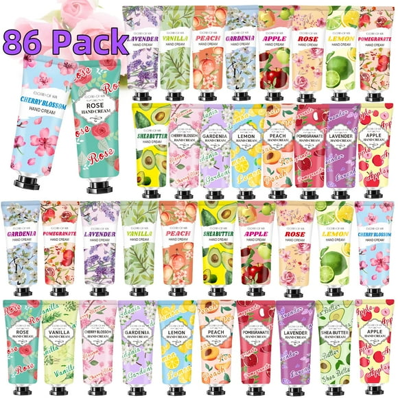 Set de crema de manos Clothes of Skin, paquete de 86 unidades, tamaño viaje 30 ml