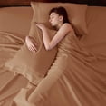 thumbnail image 4 of Juego de sábanas Bedsure GentleSoft Deep Pocket Queen Burnt Orange, 4 of 9