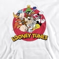 thumbnail image 2 of Looney Tunes Smaller Group Unisex Adult Pull-Over Heather Hoodie, Small, White, 2 of 4