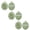 green, variant on AUQ Loofah,Quick Lathering Exfoliating Gloves,Rich and Fine Foam Loofah Sponge,Green