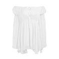 thumbnail image 4 of Up to 60% Off! pstuiky Dresses for Women, Women One-Shoulder Dress Chiffon Dress Long Sleeve Strap Dress Vintage Dress Mini Skirt Leisure Blue L, 4 of 5