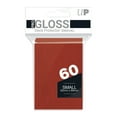 thumbnail image 2 of Ultra PRO Gloss 60CT Small Size Deck Protector Sleeves - Red, 2 of 2