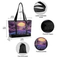 thumbnail image 2 of FORMRS Laptop Tote Bag for Women with 15.6" Computer Compartments Handbag, Night Purple Road, 2 of 7