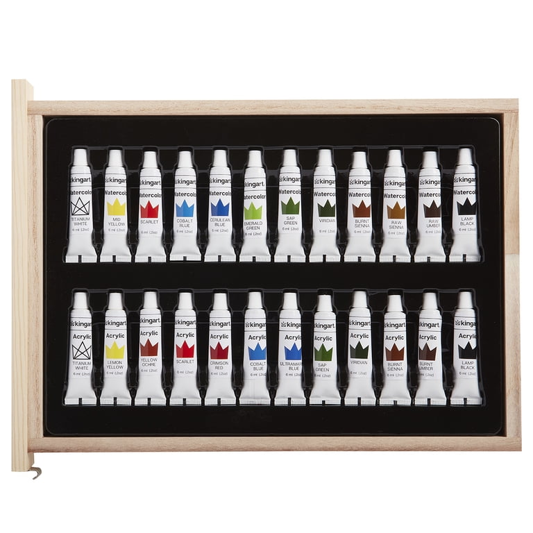 KINGART 105-Piece Mixed Media Art Set with Tabletop Easel – Art