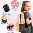 thumbnail image 4 of Jiaoprinted Personalized Ballet Dance Backpack Custom Backpack with Name Customized Casual Bag Daypack for Woman Orange Pink Glittering, 4 of 7