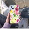 thumbnail image 5 of Summer Flower Case for iPhone 13 Mini,Aesthetic Colourful Floral Plant Case for Men Women,Unique Soft TPU Bumper Case Cover, 5 of 5