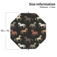thumbnail image 2 of Leather Coasters with Heat-resistant for Drinks, Hand Drawn Modern Cool Horse_A -标题2 Octagon, 2 of 5
