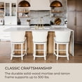 thumbnail image 4 of Open Box Maven Lane Hugo Swivel Stool, White Oak, Counter Height (2 Pack), 4 of 6