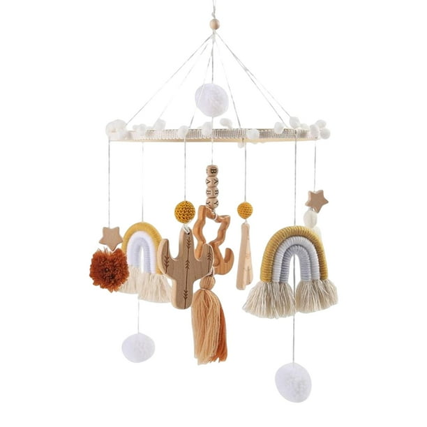 Jouet de cloche de lit mobile pour lit de bébé, hochets pour