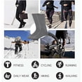 thumbnail image 5 of MANARC Men Women Cotton Crew Socks Soft Comfortable Durable Breathable Reinforced Double Layer Cushioned 3 Pack Dark Grey., 5 of 5
