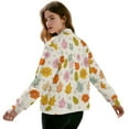thumbnail image 3 of DISNIMO Flower Printed Jackets for Women Long Sleeve Sweatshirts Zip Up Outwear Fall Winter Clothes, S, 3 of 7