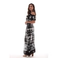 thumbnail image 2 of Riviera Sun Tie Dye Off Shoulder Maxi Sundress (Black, Large), 2 of 3