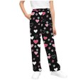 thumbnail image 2 of HaoXun Women's Custom Print Elastic Waist Drawstring Pants with Pockets - Casual Fashion Polyester Long Pants for Home, Yoga, and Daily Wear, 2 of 7
