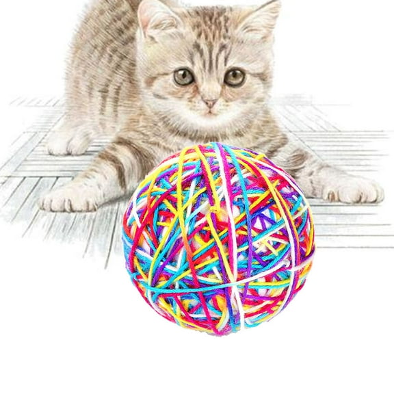 TABLZONE Large Yarn Cat Toy Multi-Pack - Fun Kitten Set for Interactive Pet Entertainment