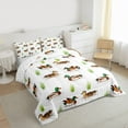 thumbnail image 3 of jejeloiu Country Farm Mallard Full Size Comforter Sets,White Brown Green Bedding Sets For Boys Teens Reversible 3pcs, 3 of 8