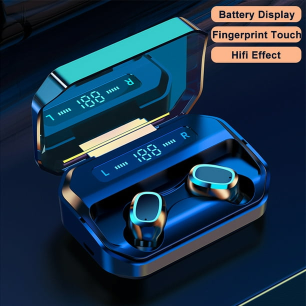 9d Hifi Bluetooth 5 0 Cvc8 0 Noise Reduction Stereo Wireless Tws Bluetooth Headset Led Display Headset Waterproof Dual Headphones Walmart Com Walmart Com