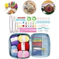 thumbnail image 4 of 67 PCS Crochet Cover with Case, Ergonomic Crochet Kit Includes 5 rolls of yarn, Knitting Needles & More Ideal Beginner Kit, 4 of 7