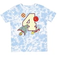 thumbnail image 3 of Inktastic 4th Birthday Outer Space Theme Boys or Girls Toddler T-Shirt, 3 of 5